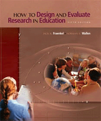 How to Design and Evaluate Research in Education Book Cover
