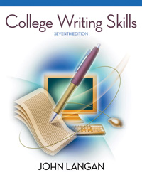 Large Book Cover for College Writing Skills