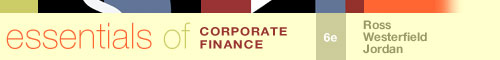 Ross: Ess of Corp Finance 6e