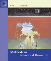 Métodos En Cozby Book Cover Behavioral Research 9e