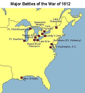 us map of 1803. War of 1812 Map In 1803 the